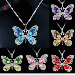 Crystal Butterfly Necklace
