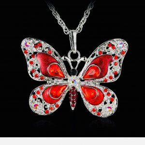 Crystal Butterfly Necklace