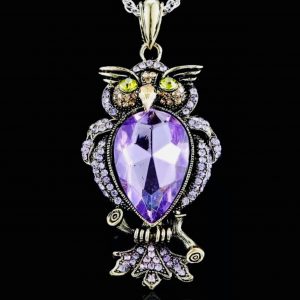 Crystal Owl Necklace
