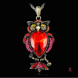 Crystal Owl Necklace